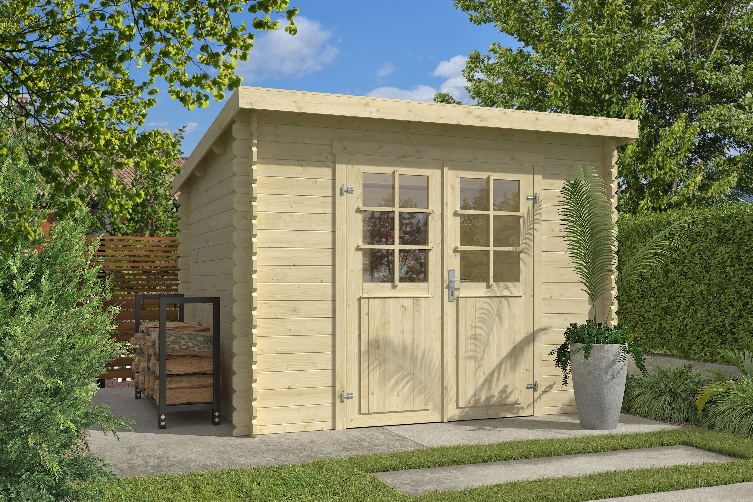 Outdoor Life Blokhut Nadia 275 x 230 cm - Afbeelding 1